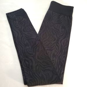 Black Zebra legging New size one size fits most
